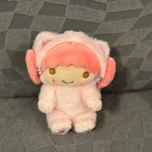 Little Twin Stars Lala x Cat Plush Keychain